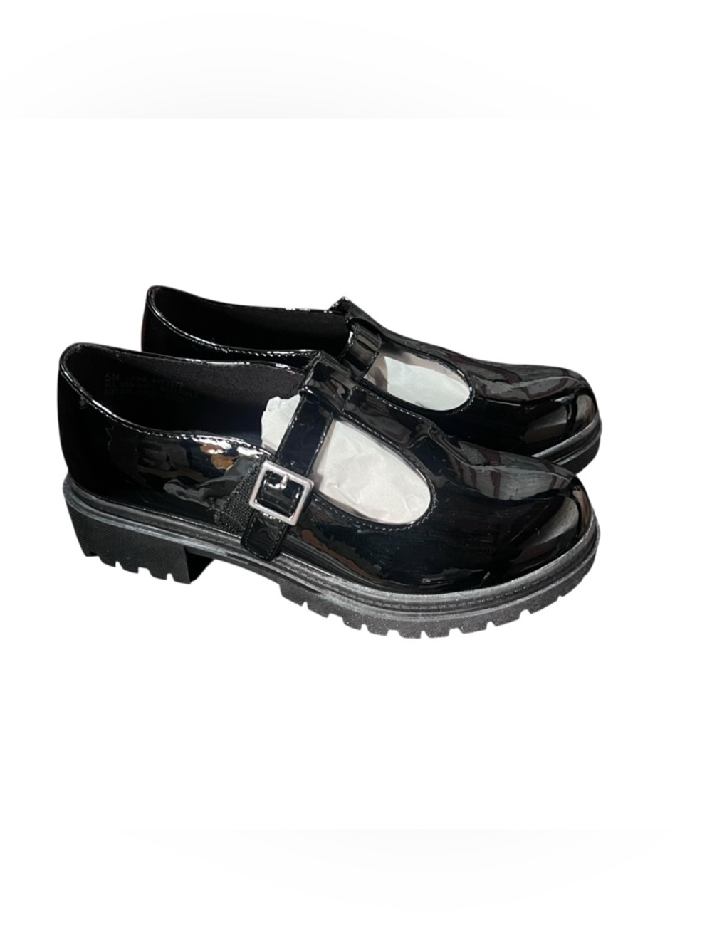 NEW Mix No. 6 Lana Black Patent Leather Mary Jane Shoes Size‎ 5 Youth